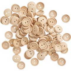 10 Boutons bois motif couture en 30 mm - Magasin grossiste en ligne,  mercerie et bijoux pas cher