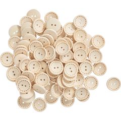 10 Boutons bois motif couture en 30 mm - Magasin grossiste en ligne,  mercerie et bijoux pas cher