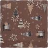 Cotton fabric "Firs, stars and gifts"