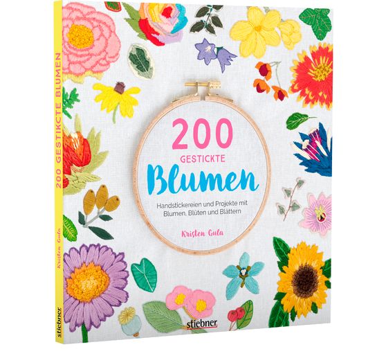 Livre "200 gestickte Blumen"