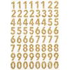 Glitter sticker "Numbers" Gold