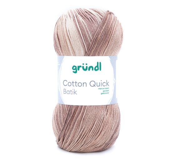 Gründl 100 g Cotton Quick Batik Baumwolle Stricken mercerisiert Wolle 8  Farben