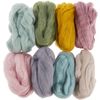 VBS Felting wool "Assorted", 8 colors Pastell