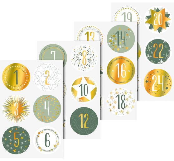 Stickers Advent numbers
