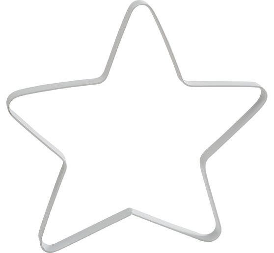 Anneau en métal étoile « Auri », Blanc