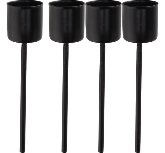 Piques bougeoirs pour bougie chandelle, 4 pc.