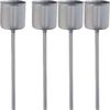 Piques bougeoirs pour bougie chandelle, 4 pc. Argent
