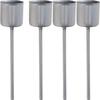 Candle holder with skewer for stick candles, 4 pieces