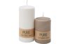 Bougies cylindriques « Pure Natural Wax », Ø 6 x 13 cm