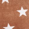 Fleece fabric "Stars" Brown