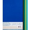 Velvet paper, self-adhesive Blue/Green