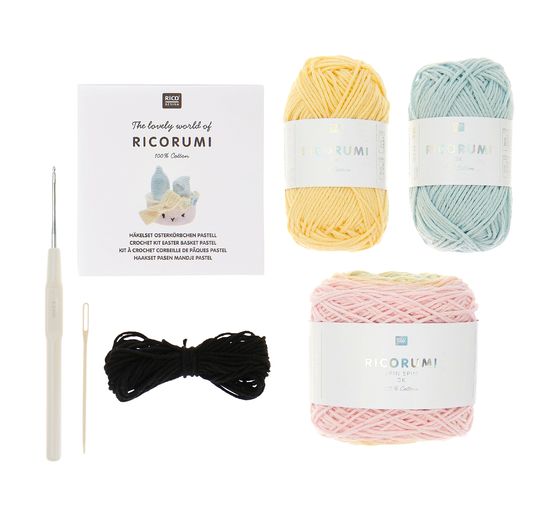 Kit crochet Rico Design Ricorumi « Corbeille pour œufs de Pâques »