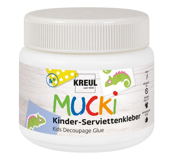 MUCKI Colle-vernis pour serviettes pour enfants