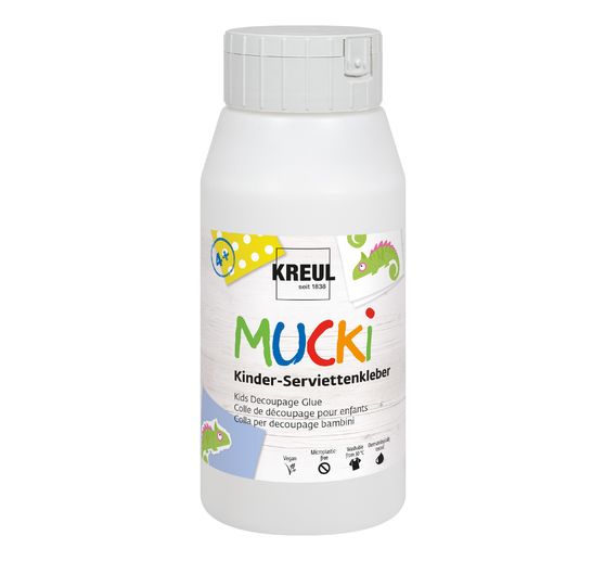 MUCKI Colle-vernis pour serviettes pour enfants