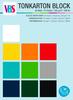 Bloc de papier cartonné de couleur VBS XXL