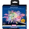 Pigment brush pen STAEDTLER, set de 12 Pastel Colours