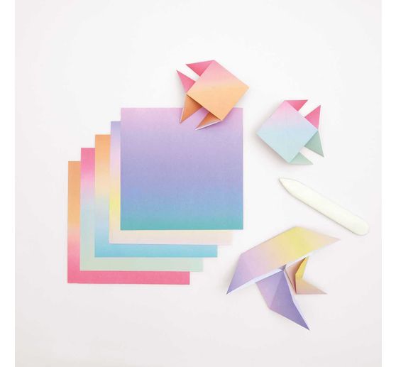 Feuilles de pliage « Dégradé de couleurs »