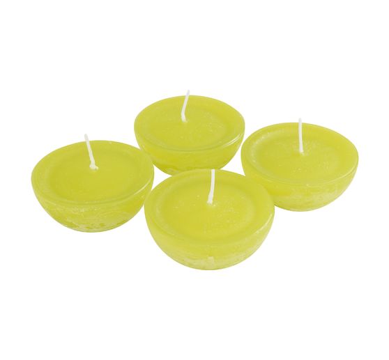 Schwimmkerzen Rustic "Groß", 4 Stück