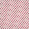 Tissu imprimé aspect lin « Cercles de feuilles » Ruby