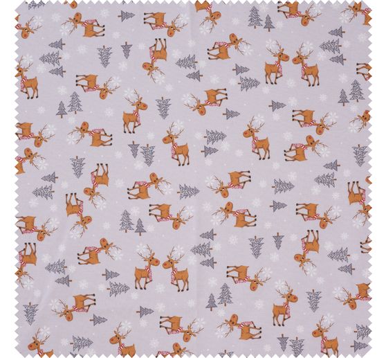 Baumwoll-Stoff "Red Nose Reindeer"