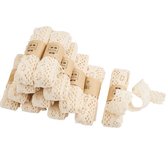 Ruban dentelle VBS « Crème »