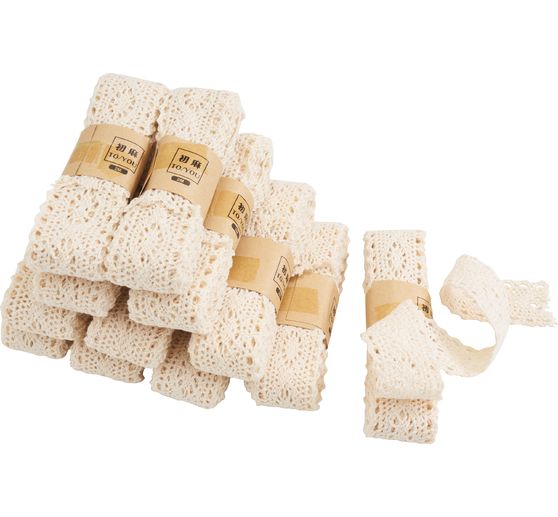 Ruban dentelle VBS « Crème »