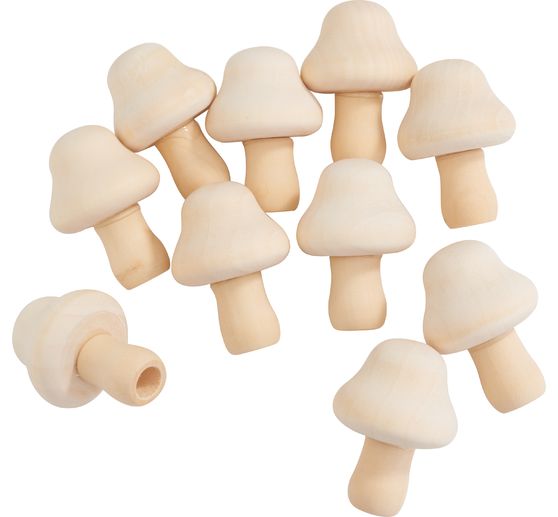 Champignons en bois VBS