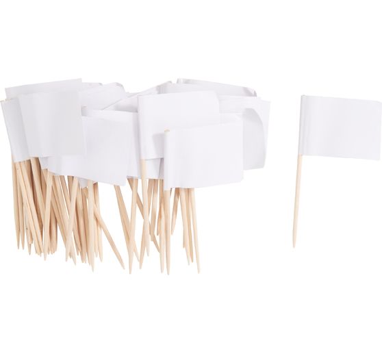 Petits drapeaux sur tige en bois VBS