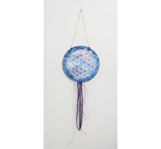Seiden-Fensterbild rund, Ø 25cm