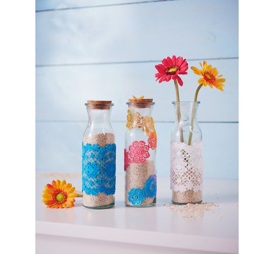 VBS Glasflaschen "Milk", 3er-Set
