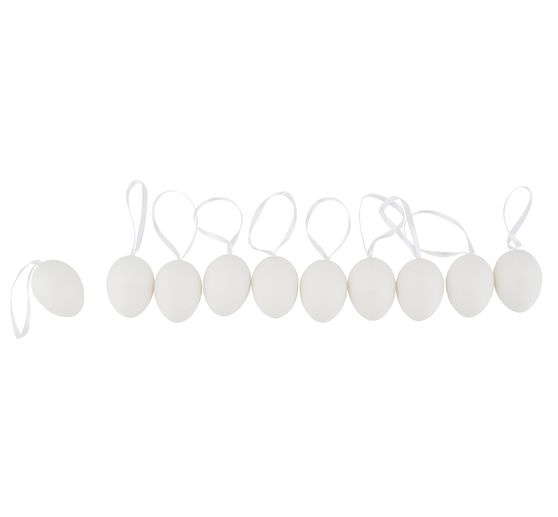 VBS Decorative egg "White", 4 cm, 10 pieces