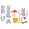 Sizzix Thinlits Punching template by Catherine Pooler Bunny Bits & Blooms #2