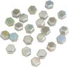 Glass cut beads hexagon
