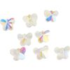 Glass cut beads butterflies Kristall AB