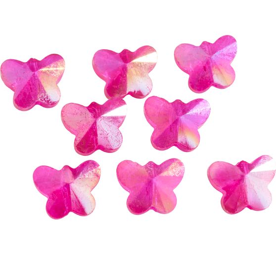 Glass cut beads butterflies