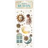 Rub On Transfer paper "Masquerade" Sun and Moon