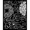 Stencil "Master of Magic" Gothic Texture