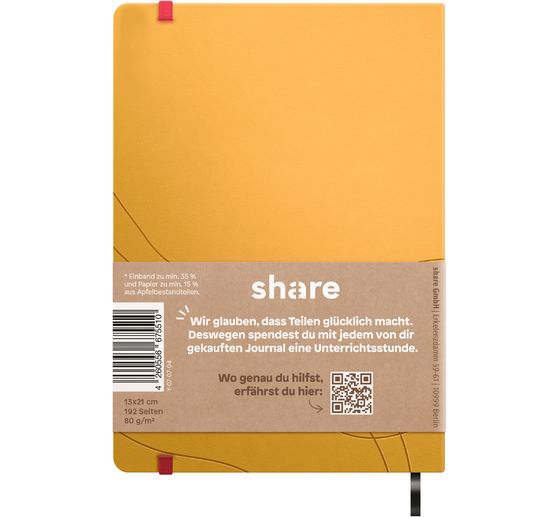 share Notizbuch A5, punktkariert