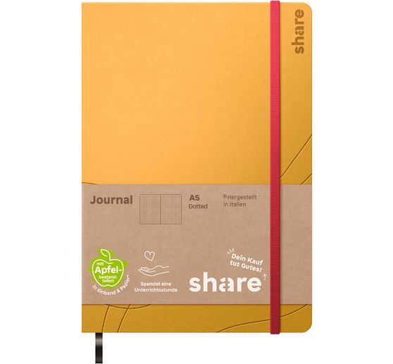 share Notizbuch A5, punktkariert