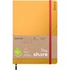 share Notizbuch A5, punktkariert Gelb