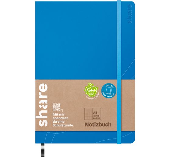 share Notizbuch A5, punktkariert