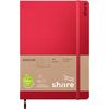 share Notizbuch A5, punktkariert Rot