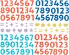 Moosgummi Glitter-Sticker