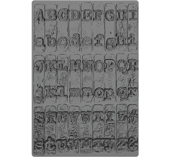 Sizzix A5 3D Embossing template by Tim Holtz