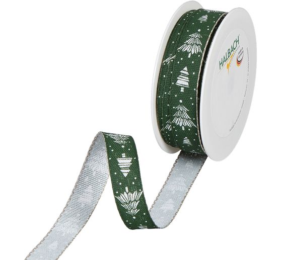 Ruban imprimé « Sapins »