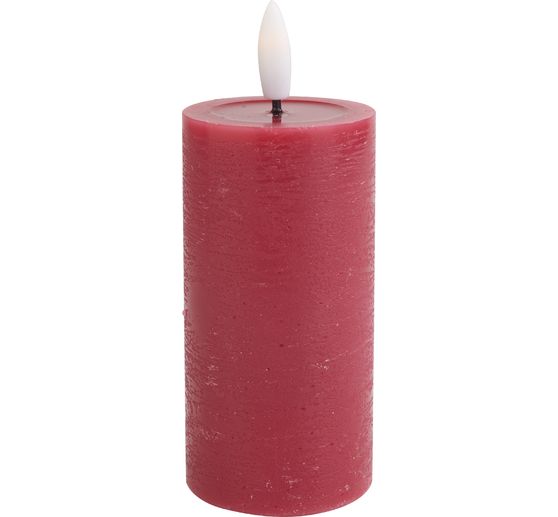 LED real wax candle "10 x 5 cm", with timer 6/18 hrs.
