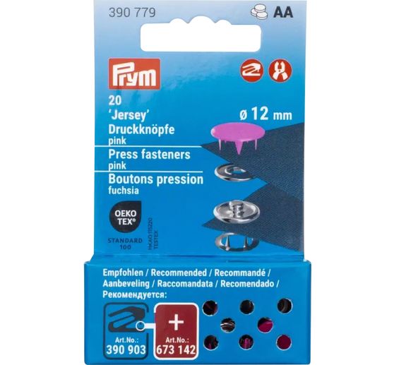 Prym Boutons-pression Jersey, 12 mm, 20 pièces (fr)