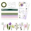 Set de fleurs en papier crépon Violet