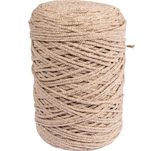 Fil recyclé avec fil doré, Ø 2mm