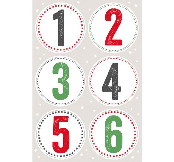 Stickers "Advent numbers"